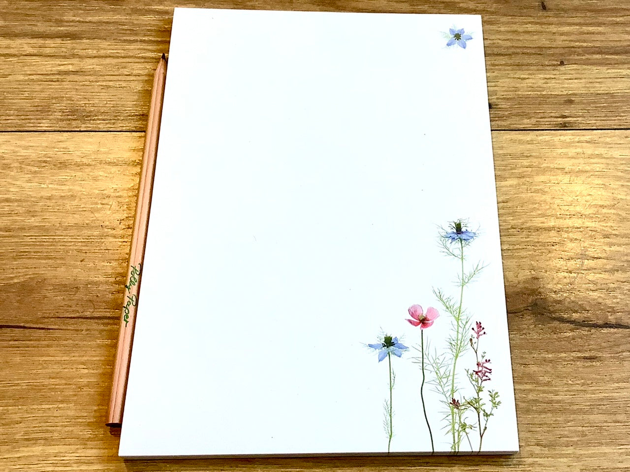 Notizblock A5 "Nigella" 50Bl. Briefblock - Polly Paper - Umweltfreundliche Schreibwaren