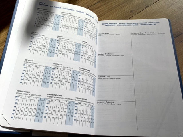 Wochenkalender 16x24cm ML „Ministre“ Quo Vadis blau 2025 (!)