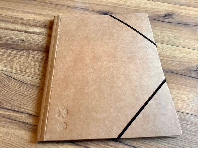 Fächermappe A4 kraft Eckspanner "Schwartz Recycled" - Polly Paper - Umweltfreundliche Schreibwaren