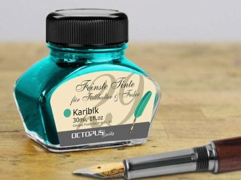 Tinte 30ml-Glas Octopus° - Polly Paper - Umweltfreundliche Schreibwaren