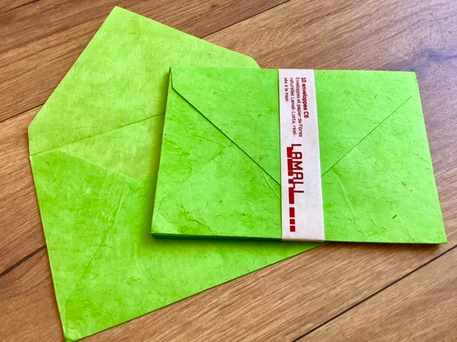 Briefumschläge 10x C6 Nepalpapier Lamali° - Polly Paper - Umweltfreundliche Schreibwaren