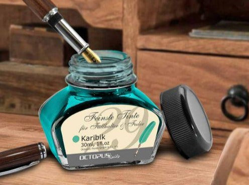 Tinte 30ml-Glas Octopus° - Polly Paper - Umweltfreundliche Schreibwaren