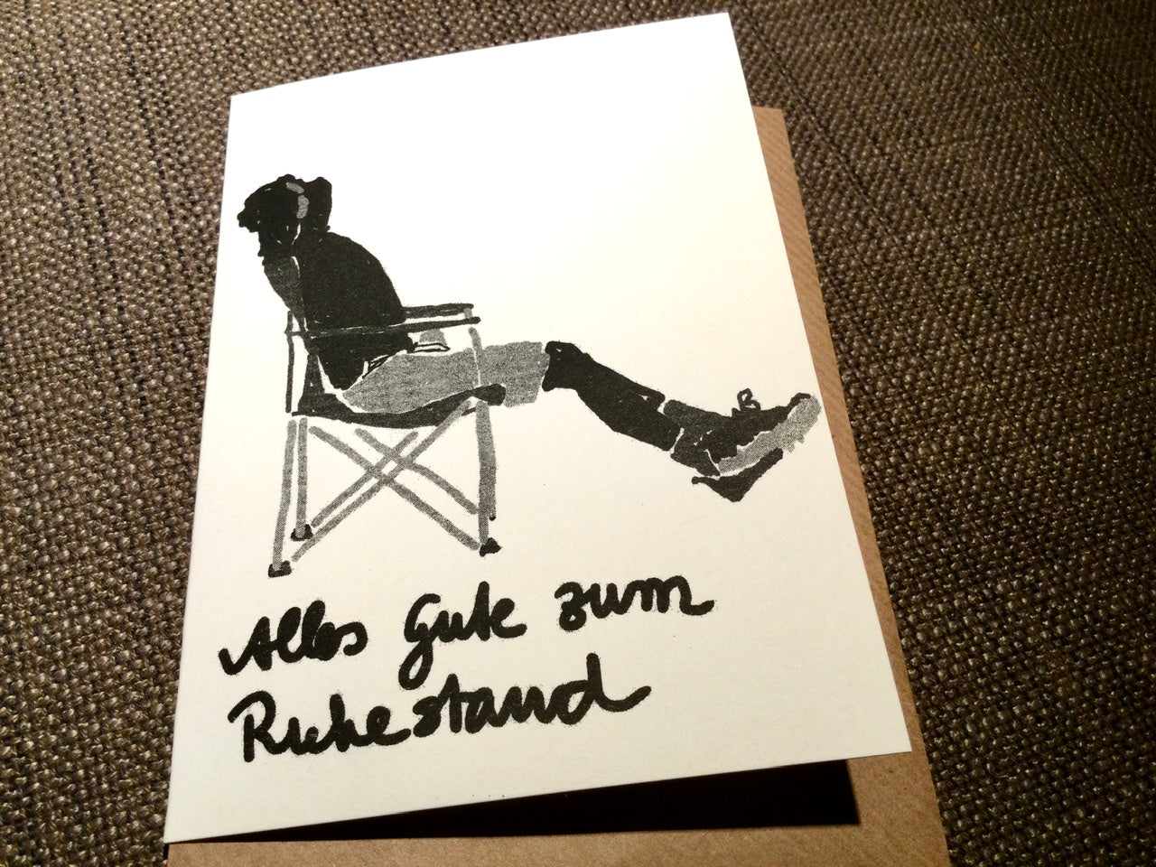 Briefkarte Alles Gute zum Ruhestand (Superjuju) - Polly Paper - Umweltfreundliche Schreibwaren