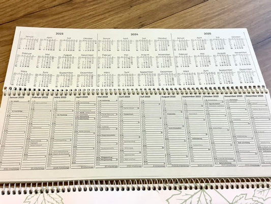 Tischkalender quer 1W/2S Zettler RC 2026 - Polly Paper - Umweltfreundliche Schreibwaren