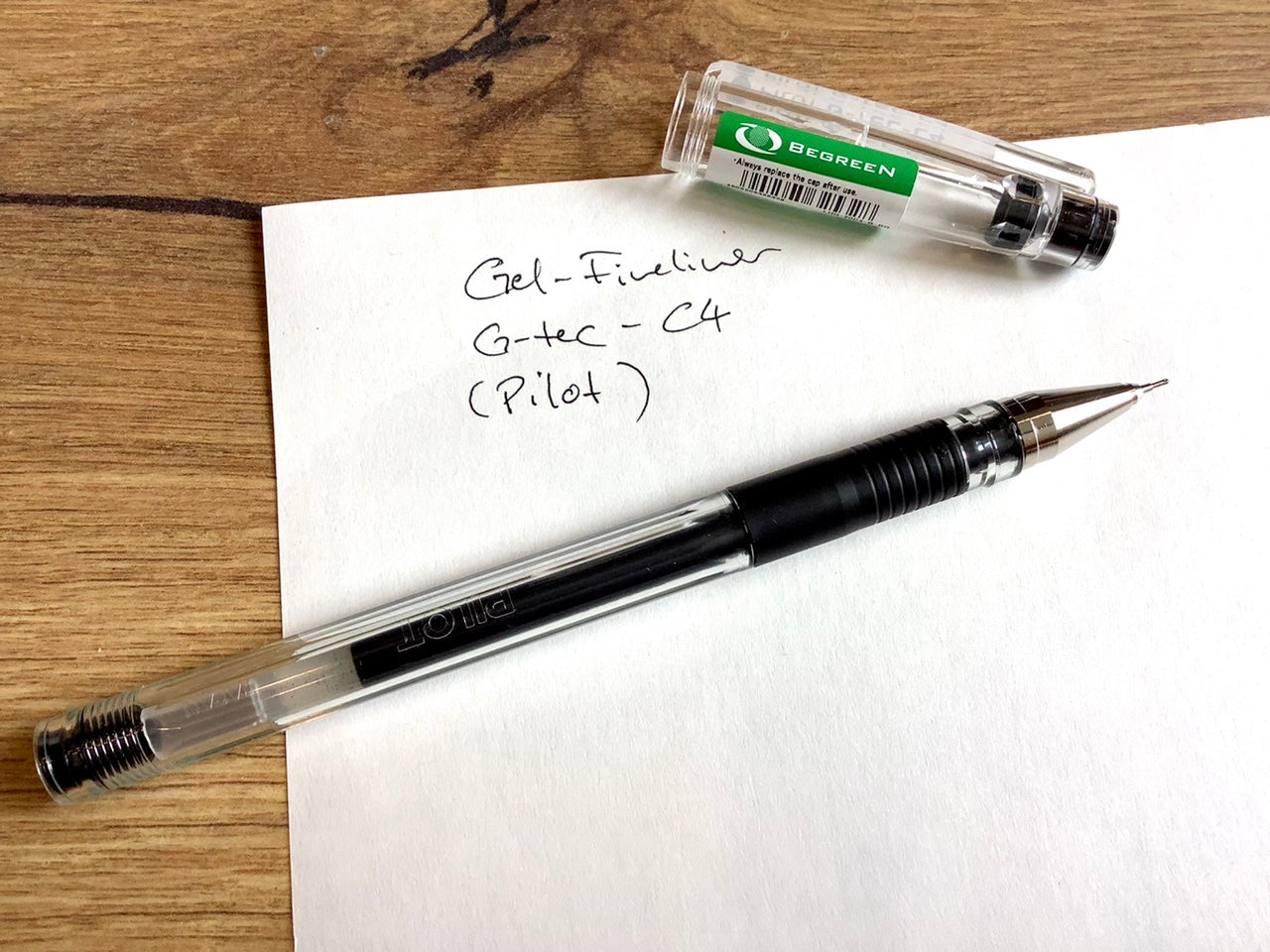 G-Tec schwarz Fineliner Pilot - Polly Paper - Umweltfreundliche Schreibwaren