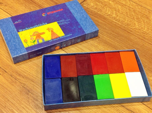 Wachsmalblöcke 12er-Karton-Etui Stockmar - Polly Paper