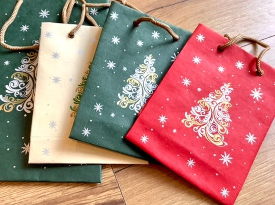 Geschenktasche Weihnachten handgeschöpft°