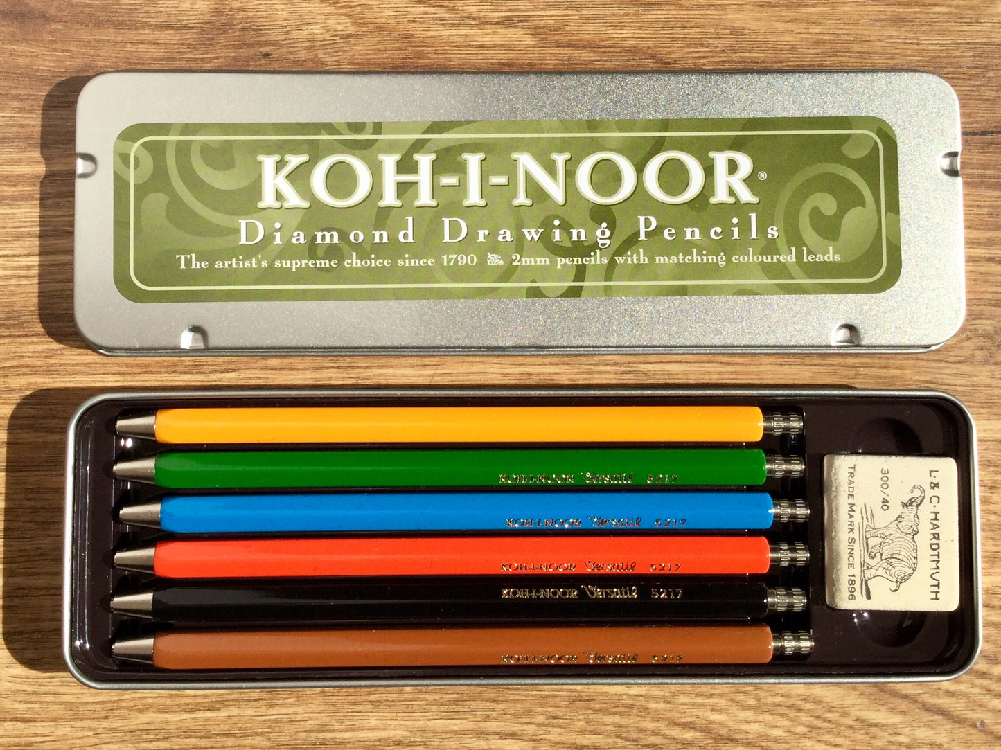 Set 6 bunte Fallminenstifte KOH-I-NOOR 2mm-Farbminen