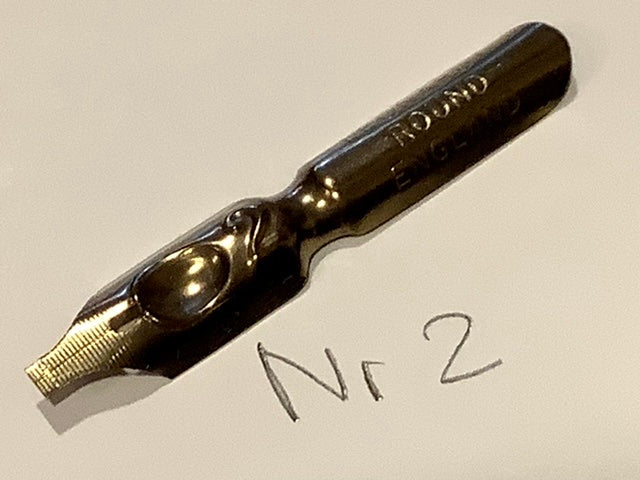Kalligrafiefeder "Round Hand" bronze Feder° - Polly Paper - Umweltfreundliche Schreibwaren