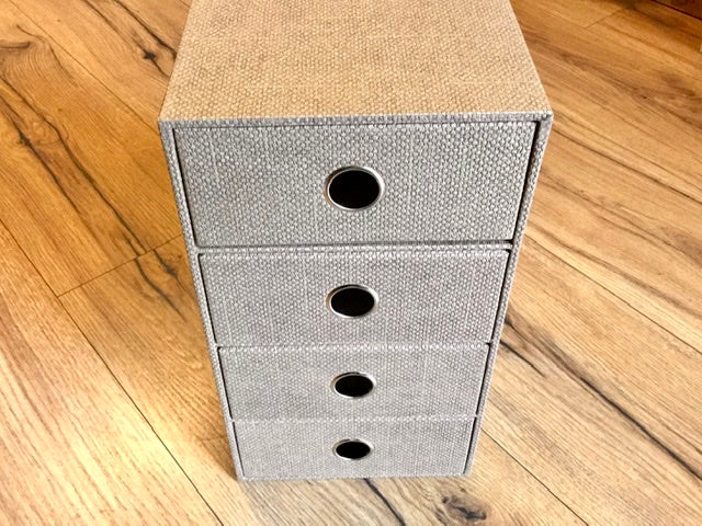 Schubladenbox 4er S.O.H.O. A5 Hazelnut Rössler - Polly Paper - Umweltfreundliche Schreibwaren