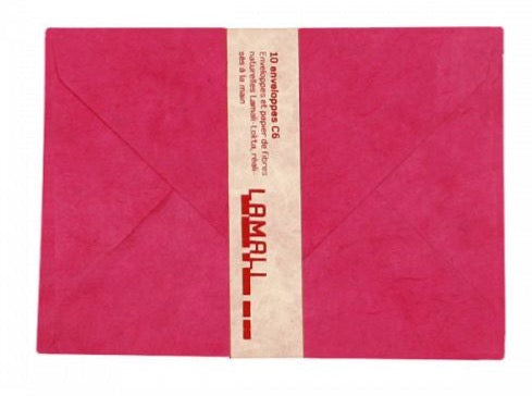 Briefumschläge 10x C6 Nepalpapier Lamali° - Polly Paper - Umweltfreundliche Schreibwaren