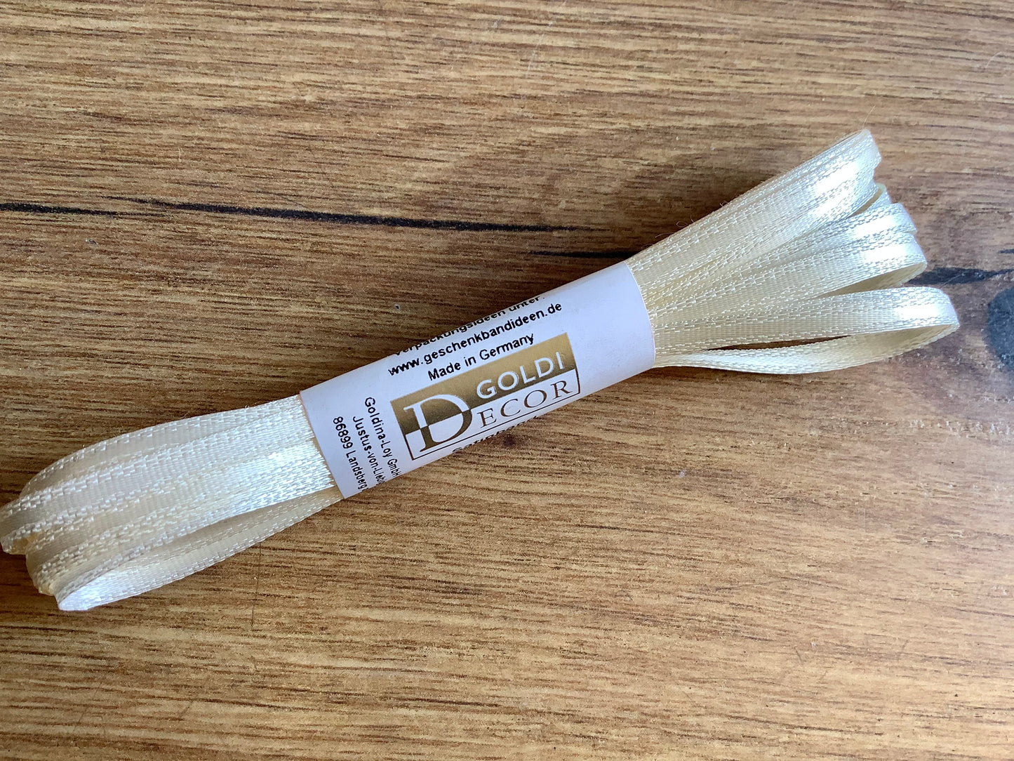 Satinband 3m 3mm dünn Geschenkband° - Polly Paper - Umweltfreundliche Schreibwaren