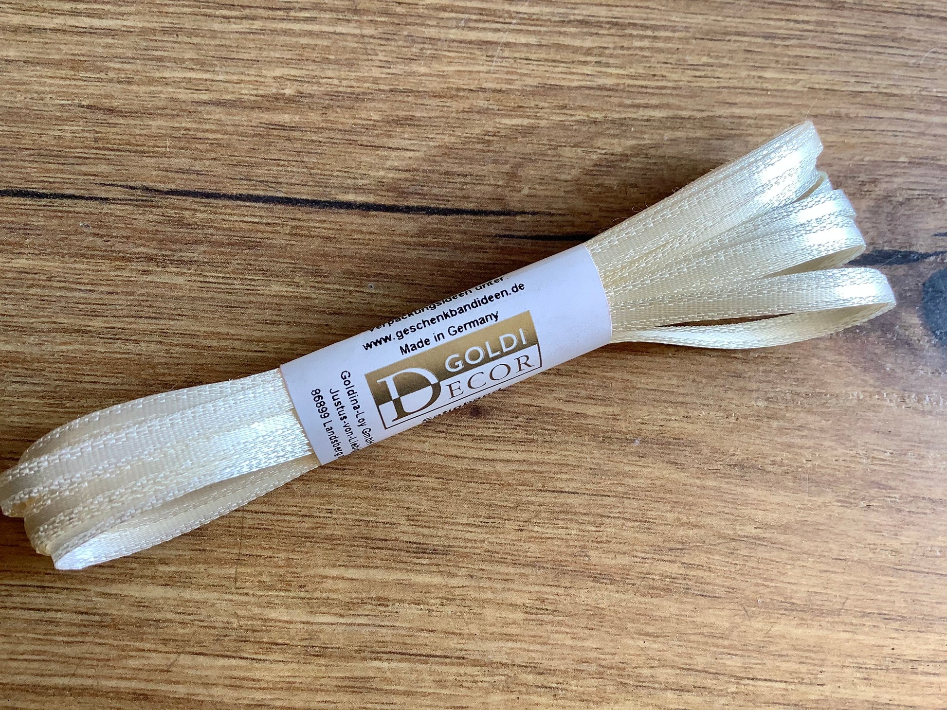 Satinband 3m 3mm dünn Geschenkband° - Polly Paper - Umweltfreundliche Schreibwaren