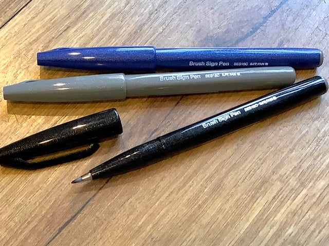 Brush Sign Pen Faserschreiber Pentel° - Polly Paper - Umweltfreundliche Schreibwaren