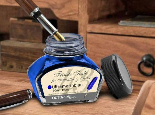 Tinte 30ml-Glas Octopus° - Polly Paper - Umweltfreundliche Schreibwaren
