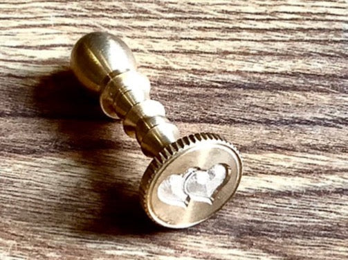 Messing-Siegel 1,7 x 4,5 cm°
