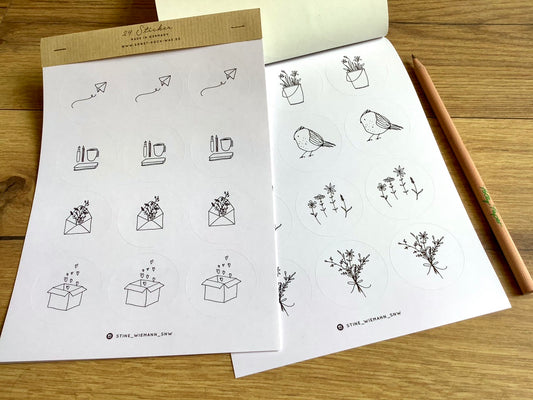 Sticker Frühling Post für Dich „Sonst noch was?“ 24 Aufkleber