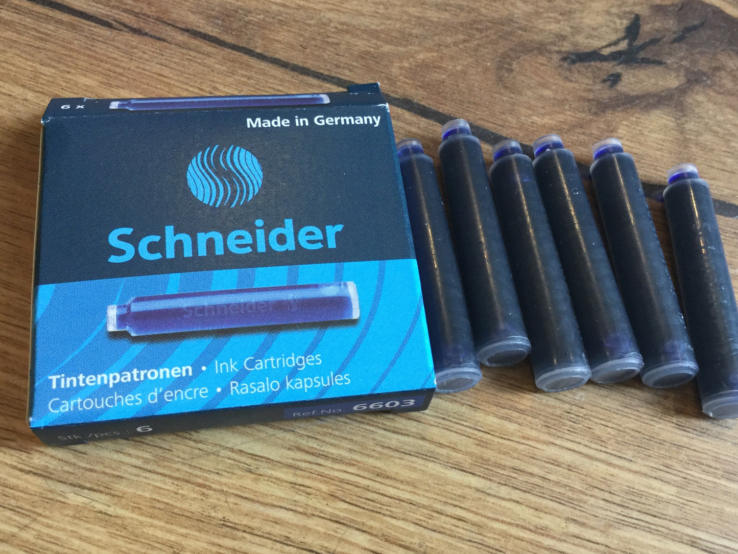 Tintenpatronen für Füller blau - Polly Paper - Umweltfreundliche Schreibwaren