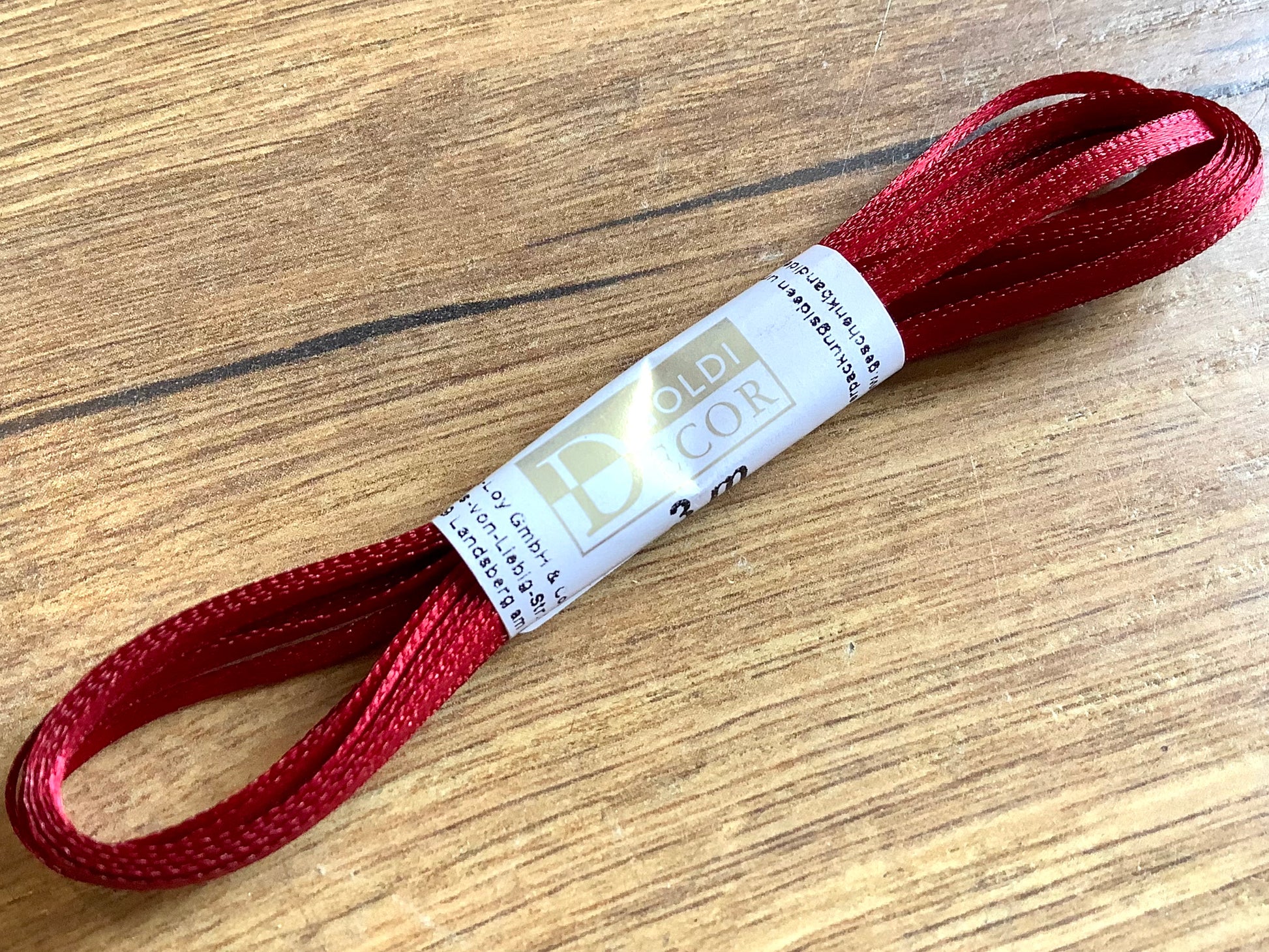 Satinband 3m 3mm dünn Geschenkband° - Polly Paper - Umweltfreundliche Schreibwaren