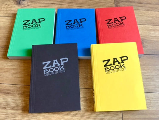 ZAPbook A6 geleimt 80g (Grundfarben) - Polly Paper - Umweltfreundliche Schreibwaren