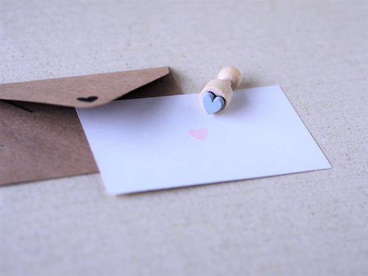 Mikro-Stempel Herz 1cm (Bordschätze) - Polly Paper - Umweltfreundliche Schreibwaren
