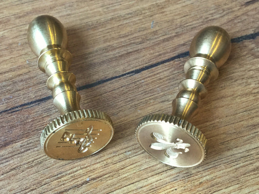 Messing-Siegel 1,7 x 4,5 cm°