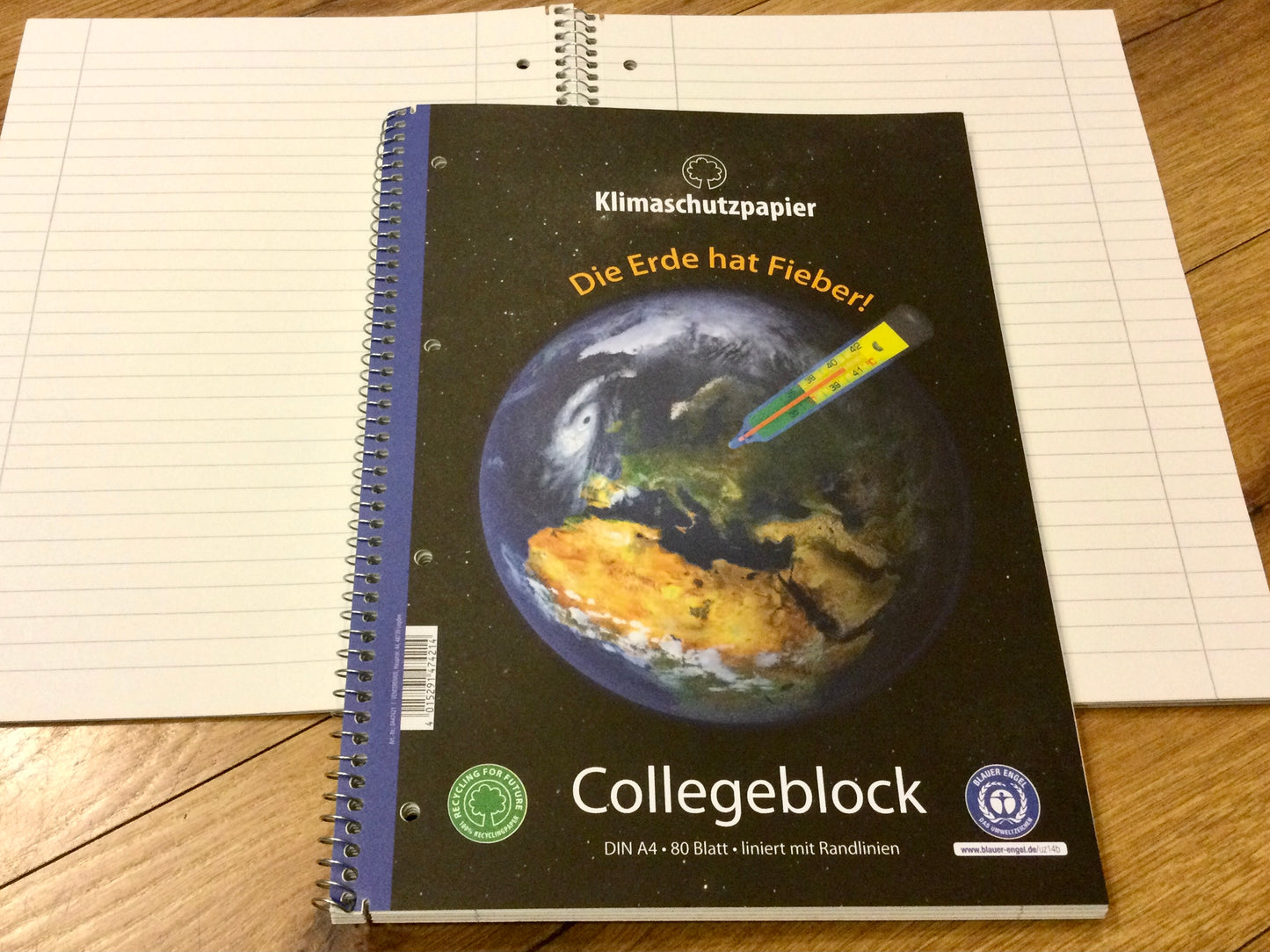 Collegeblock A4 80Bl Klimaschutz Recycling°