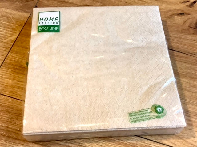 Servietten klein natur 100% Recycling