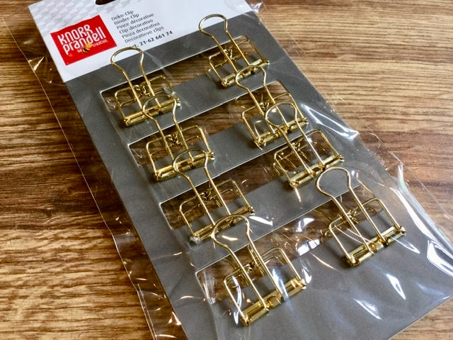 Deko-Clip gold foldback 2cm° - Polly Paper - Umweltfreundliche Schreibwaren