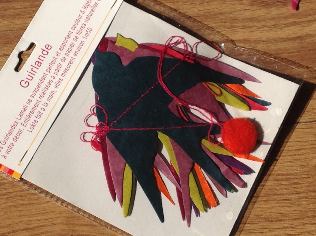 Girlande Papier-Mobile Schwalben Lamali° - Polly Paper - Umweltfreundliche Schreibwaren