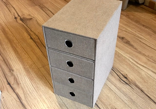Schubladenbox 4er S.O.H.O. A5 Hazelnut Rössler - Polly Paper - Umweltfreundliche Schreibwaren