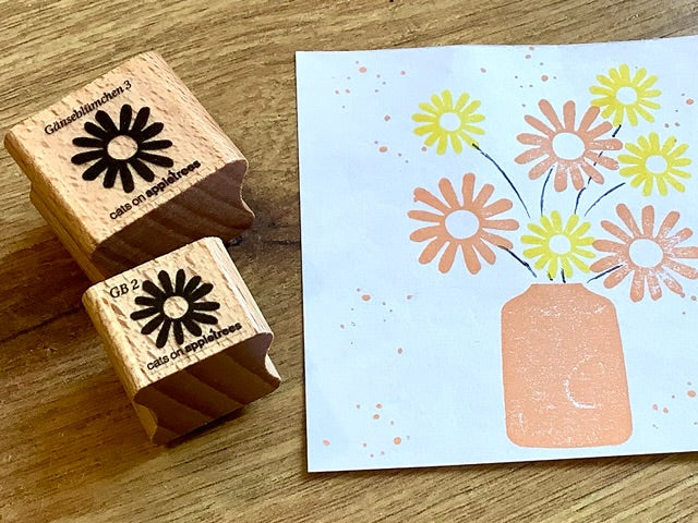 Holzstempel Gänseblümchen (Cats)°