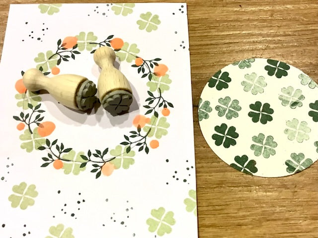 Mikro-Stempel Kleeblatt (Bordschätze) - Polly Paper - Umweltfreundliche Schreibwaren