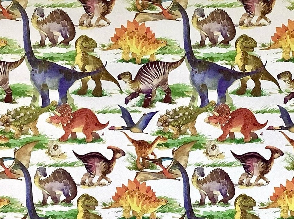 Geschenkpapier Dinos 50x70 RC - Polly Paper - Umweltfreundliche Schreibwaren
