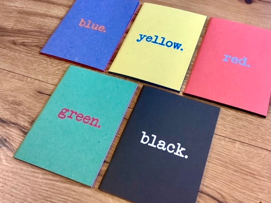 Notizheft „Kroma“ 12x17 Colori blanko (arbos) - Polly Paper - Umweltfreundliche Schreibwaren