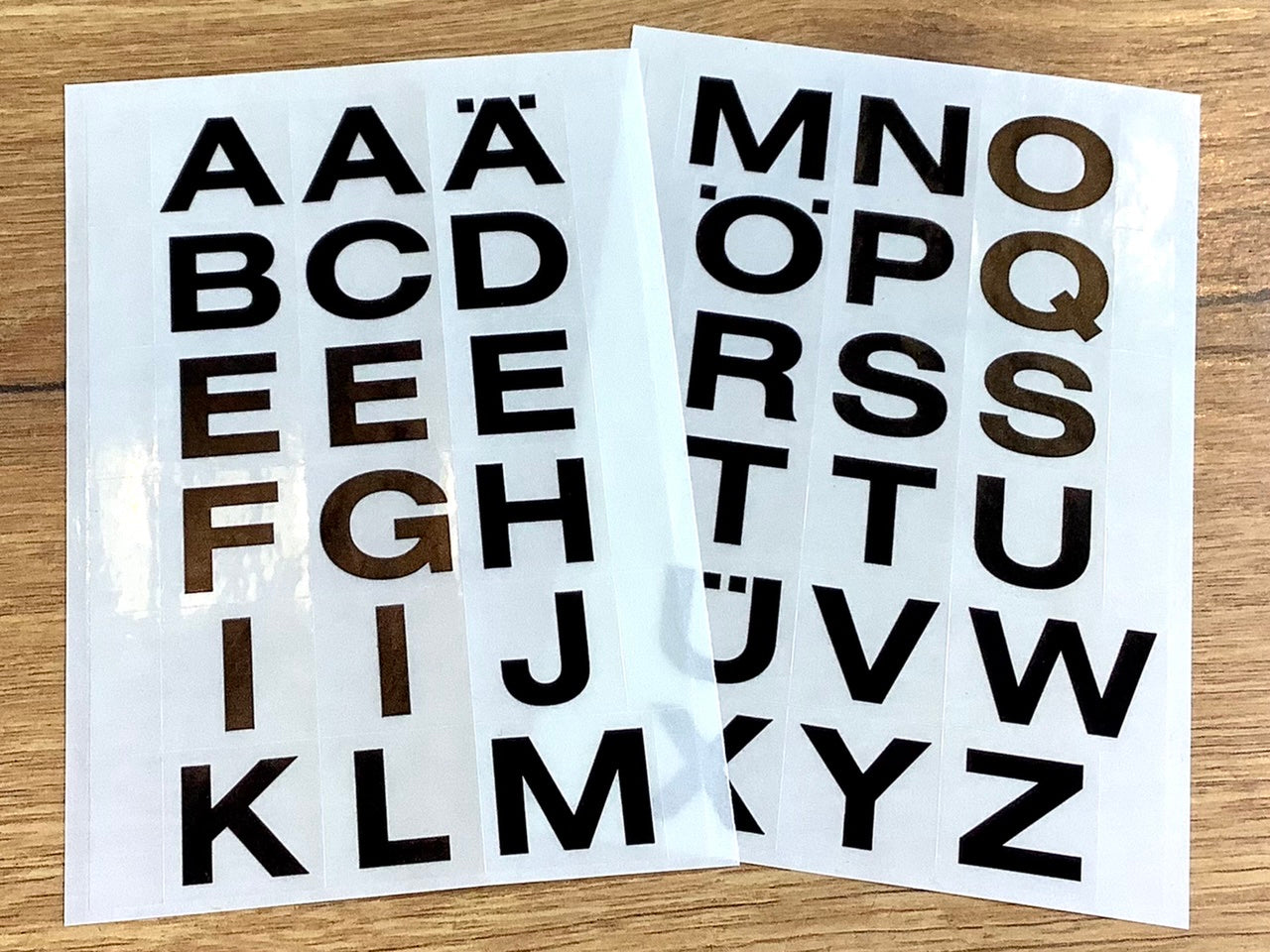 Buchstaben Sticker A-Z wetterfest Herma 4135 2x2cm