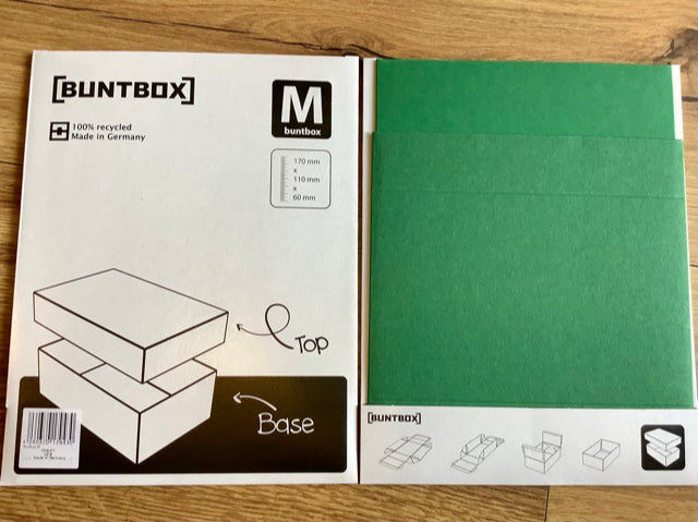 Buntbox M (17x11cm) Geschenkschachtel° - Polly Paper - Umweltfreundliche Schreibwaren