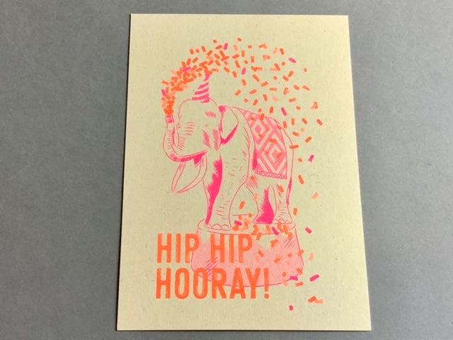 Postkarte Hip Hip Hooray! (Togethery) - Polly Paper - Umweltfreundliche Schreibwaren