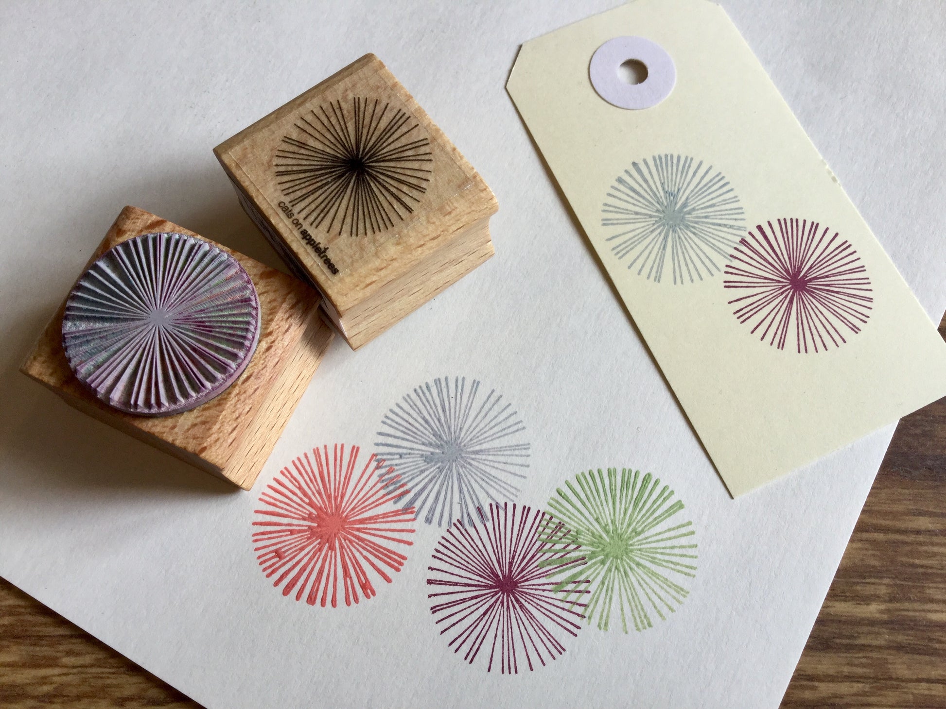 Holzstempel Kreise (Cats on appletrees)° - Polly Paper - Umweltfreundliche Schreibwaren