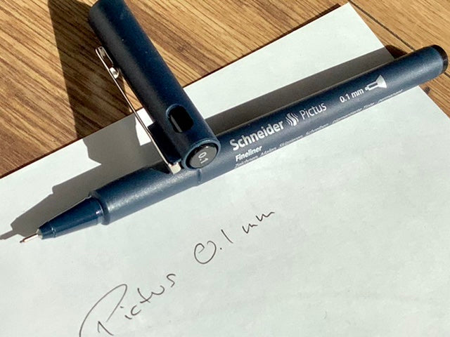 Fineliner Pictus 0,1 schwarz Schneider - Polly Paper - Umweltfreundliche Schreibwaren
