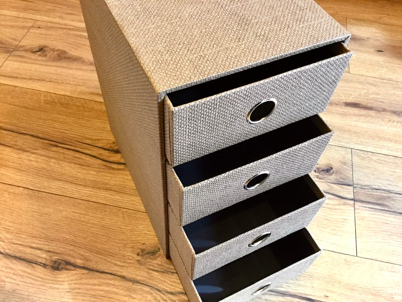 Schubladenbox 4er S.O.H.O. A5 Hazelnut Rössler - Polly Paper - Umweltfreundliche Schreibwaren