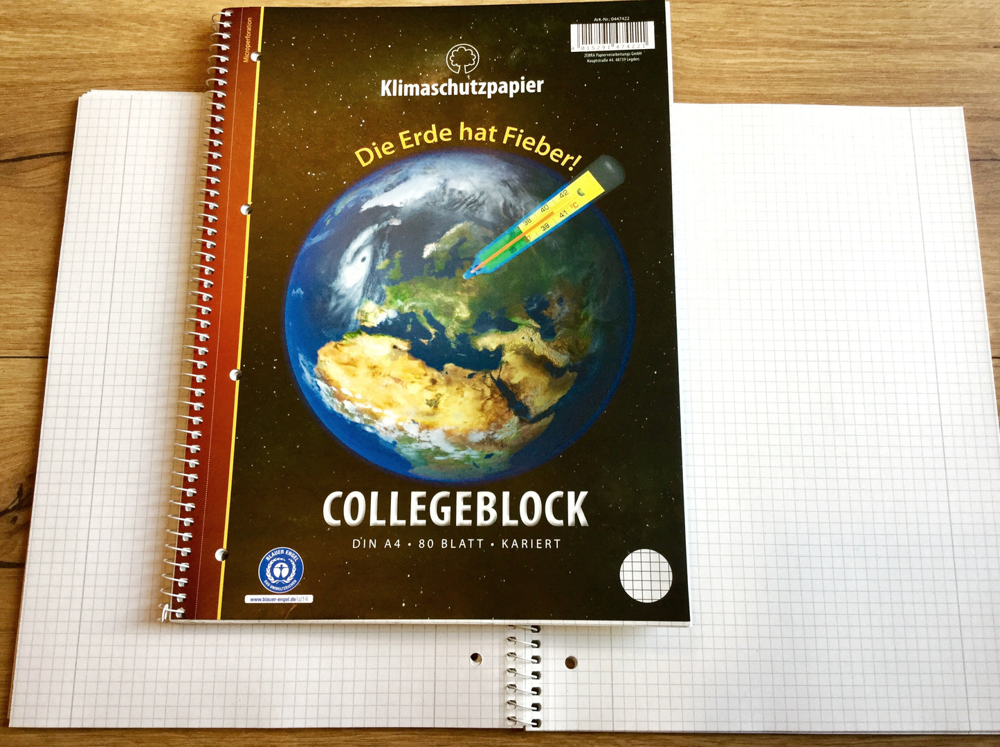 Collegeblock A4 80Bl Klimaschutz Recycling°