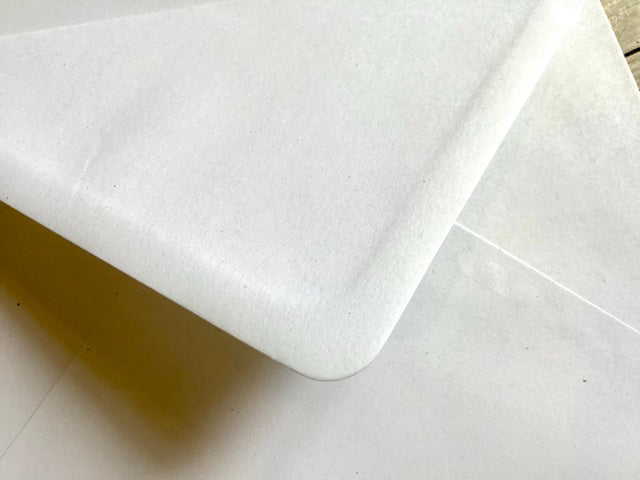 B6 weiß Kuvert 125x175 Spitzklappe nk 100g° - Polly Paper - Umweltfreundliche Schreibwaren