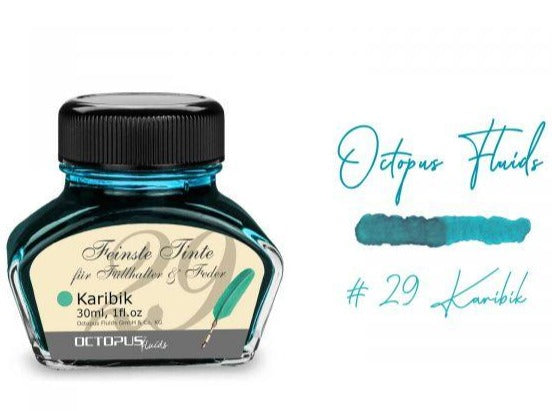 Tinte 30ml-Glas Octopus° - Polly Paper - Umweltfreundliche Schreibwaren