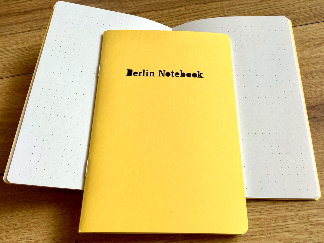 Berlin Notebook 10x15 gelb Punktraster - Polly Paper - Umweltfreundliche Schreibwaren