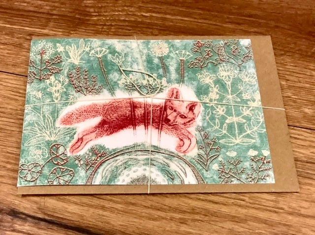 Briefkarte Fuchs (Nakomie) - Polly Paper - Umweltfreundliche Schreibwaren