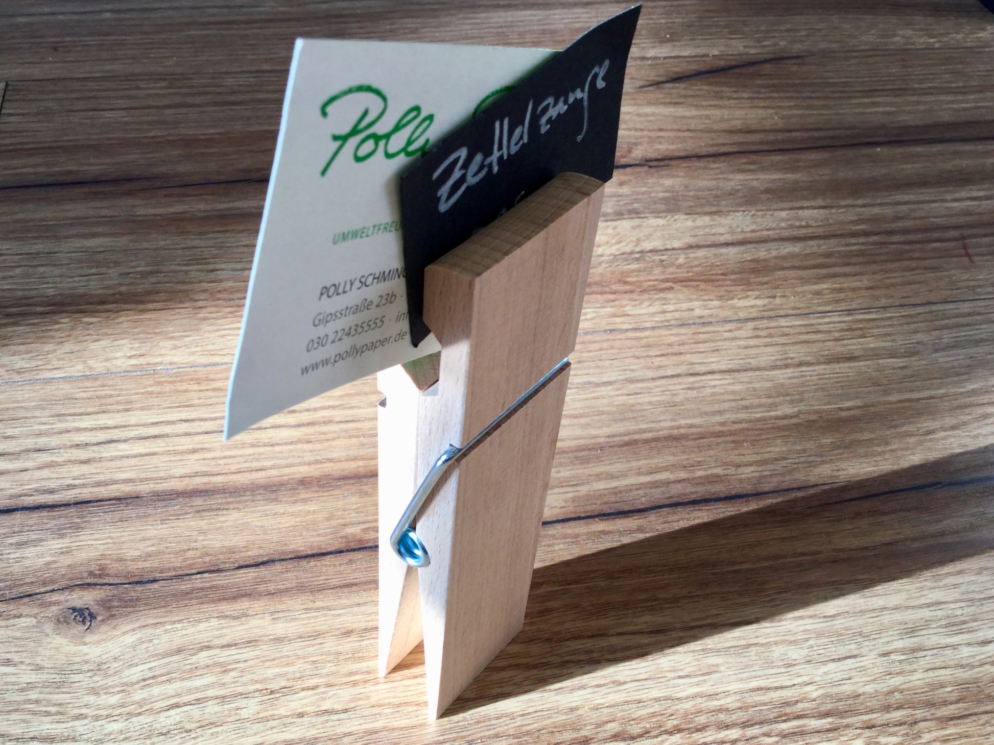 Zettelzange Holz 15cm - Polly Paper - Umweltfreundliche Schreibwaren