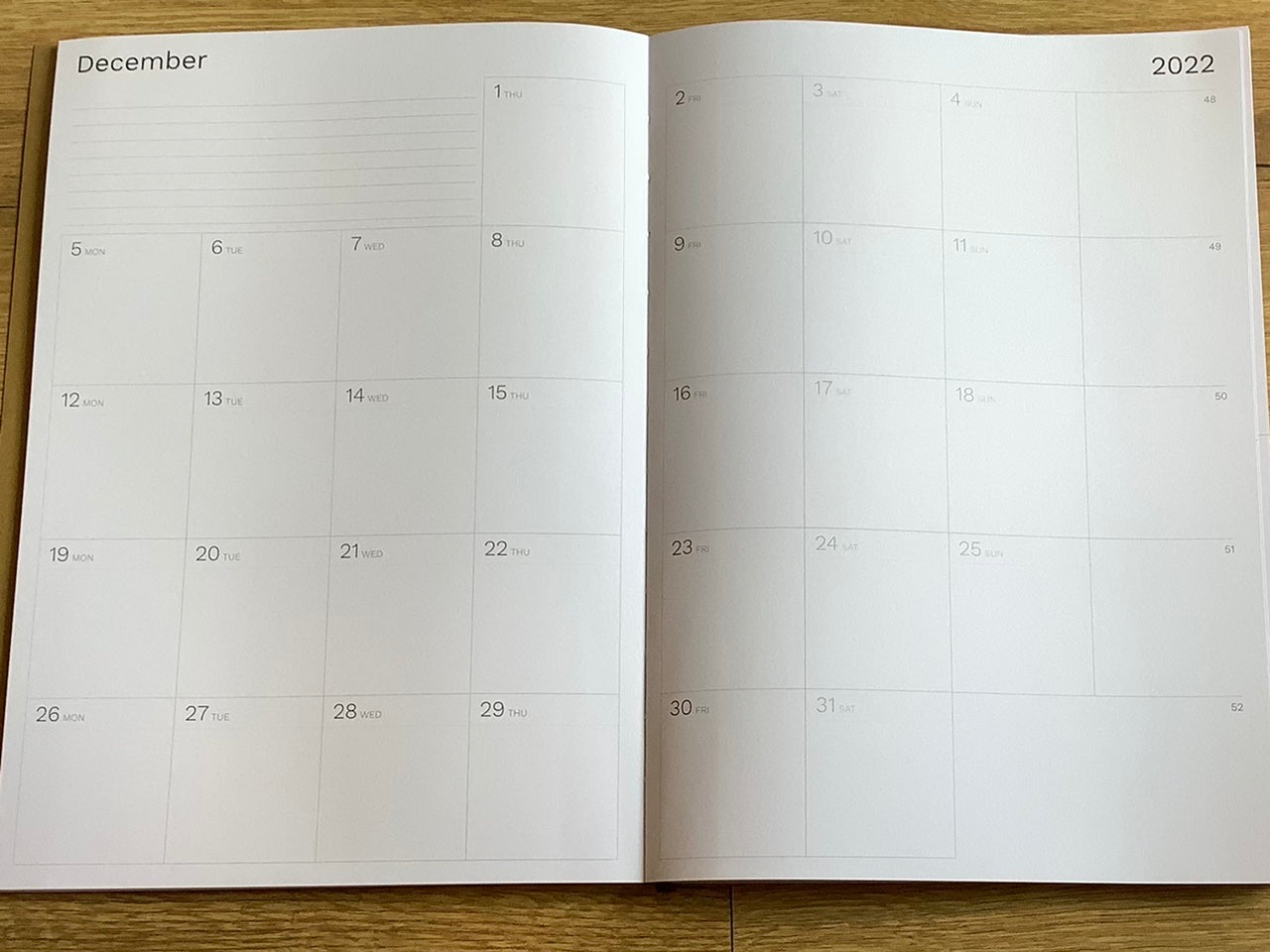 Wochenplaner A4 Octàgon Tagebuch Notizbuch