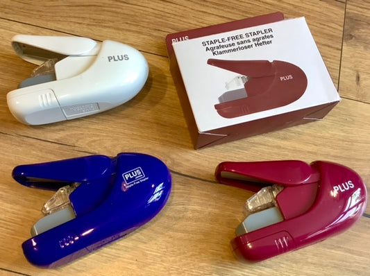 Stapler PLUS Heftgerät ohne Klammern - Polly Paper - Umweltfreundliche Schreibwaren
