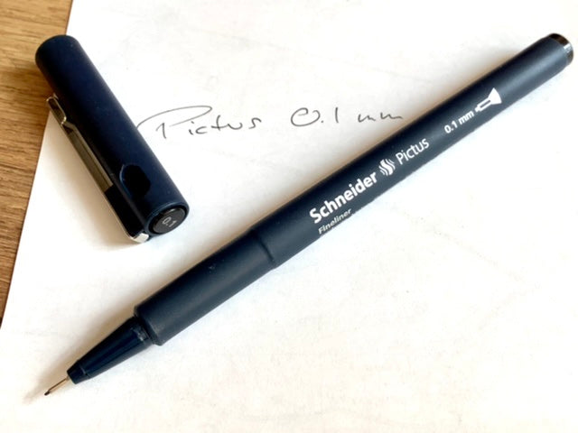 Fineliner Pictus 0,1 schwarz Schneider - Polly Paper - Umweltfreundliche Schreibwaren